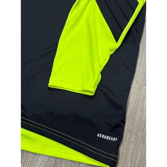 Adidas Goalkeeper Jersey Men's Small Padded Aeroready Long Sleeve Soccer Neon - Picture 3 of 8